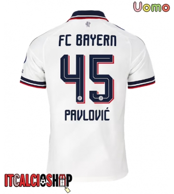 Bayern Munich Aleksandar Pavlovic #45 Seconda Maglia 2026-27 Manica Corta
